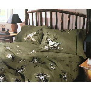 Woolrich king flannel sheet set